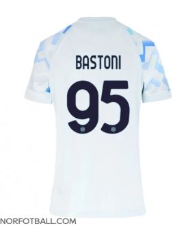 Billige Fotballdrakt Inter Milan Alessandro Bastoni #95 Replika Bortedrakt Dame 2025-26 Kortermet